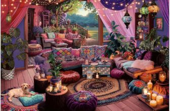 Ravensburger My Haven No. 12 Boho Retreat – 1000 Piece Jigsaw Puzzle for Adults and Kids Age 12 Years Up