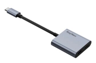 RayNeo USB-C to Glasses Charging Adapter 100W PD & 4K60Hz (Compatible with Switch 2, ROG Ally, Consoles & Laptops)