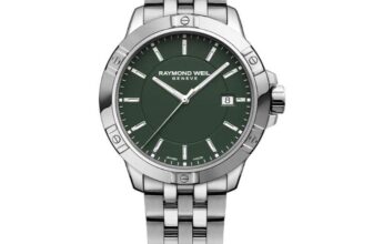 Raymond Weil Tango Classic Mens Green Dial & Stainless Steel Bracelet Watch & free £175 e-gift card