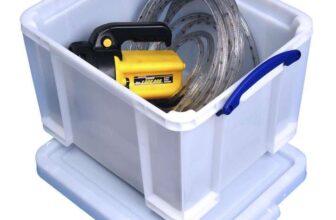 Really Useful Box Plastic Storage Box 35L Strong White (Quantity: 3) – With Code