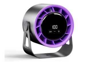 Rechargeable Desk Fan with 100 Speed Settings, USB-C Portable Table Fan