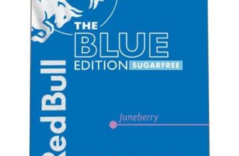 Red Bull Energy Drink Sugar Free Blue Edition Juneberry x 4