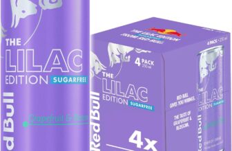 Red Bull Lilac Edition Sugarfree Grapefruit & Blossom Energy Drink 250ml 4 Pack