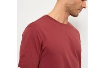 Red Crew Neck Short Sleeve T Shirt