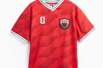 Red Official FIFA Wales Football T-Shirt – Age 6-10 (Free C&C when spending £10)