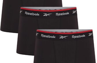 Reebok Redgrave Boxers for Men Pack of 3 Mens Sports Trunks, Breathable & Stretchable Underwear for Men Multipack Boxer Shorts