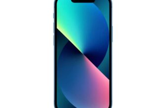 Refurbished Good Apple iPhone 13 Mini Blue 5.4 128GB 5G Unlocked & SIM Free Smartphone