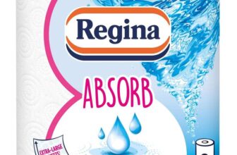 Regina Absorb Kitchen Towels 8 Rolls Per Pack, 2-ply Kitchen Towels, 75 Sheets Per Roll, Extra-large (£9-8.50 S&S)