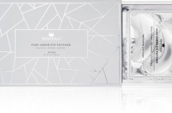 Revitale Pure Vegan Under Eye Patches, Helps Reduce Puffy Eyes & Dark Circles, Revitalise Dull Eye Masks – Nourishes, Renews, Soothes (Packets – 10 Pair)