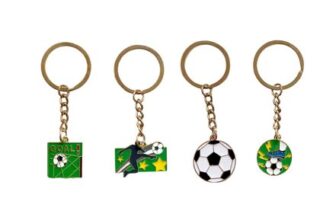RevpoltIQ 4Pcs World Cup Soccer Keyrings