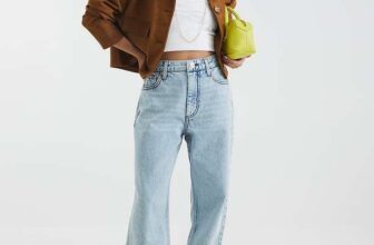 River Island Womens Straight Jeans Petite Blue High Rise Relaxed, sizes 8 – 16