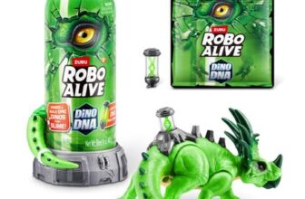 Robo Alive Dino DNA ZURU Styracosaurus Light-up Helix Spine