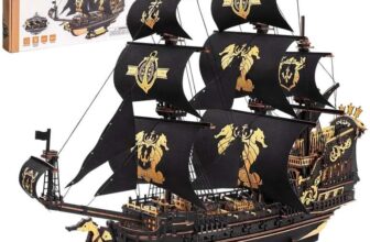 Robotime ROKR The Seahorse Barque Wooden 3D Puzzle Building Toys 47x18x39cm – Outlet