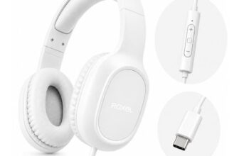 Roxel RX-90C USB-C Over-Ear Headphones with Mic and Inline Controls