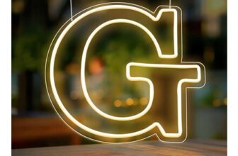 RumonZS LED Light-up Alphabet Letters, 26, 30.5 Cm, Warm White
