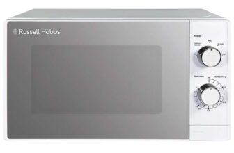 Russell Hobbs 20 Litre 800W White Solo Manual Microwave, 5 Power Levels RHM2027