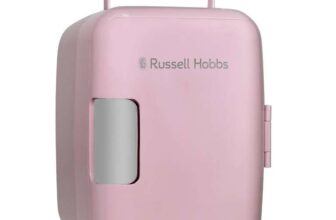 Russell Hobbs 4L/6 Can Portable Mini Cooler & Warmer for Drinks, Black – £32.99 / White – £32.99
