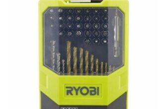 Ryobi RAK46MIX Mixed Drilling and Driving Bit Set, 46 Piece