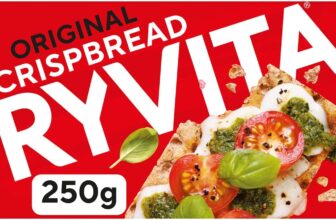Ryvita Original Crispbread, Low Fat, Healthy Snack, High in Fibre, 250 g