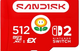 SANDISK microSD Express Card for Nintendo Switch 2, 512GB (Speeds up to 880MB/s Read/650MB/s Write, Full HD)