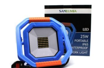 SANLUMIA 25W LED Work Light, Portable Foldable, IP65 240V, 5000K