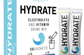 SCI-MX Electrolyte & Vitamin Hydration Powder Sticks, 30 Sachets 2 Flavours S&S £8.99