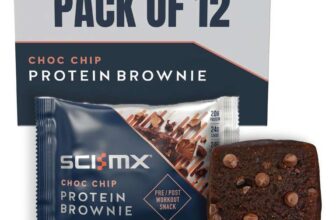SCI-MX Nutrition High Protein Brownie Box, Chocolate, Pack of 12 x 65 g