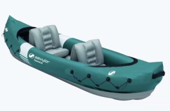 SEVYLOR Tahaa 2 Person Inflatable Touring Kayak – Blue sold & shipped by Paddlecraft