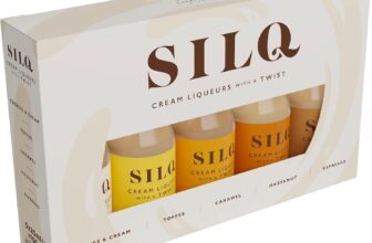 SILQ Cream Shots 5x20ml – Liqueurs with a Twist Mixed Vodka Shots Cookies & Cream, Toffee, Caramel, Espresso, Hazelnut Perfect for Cristmas/Stocking Filler/Gifts, Parties and Celebrations