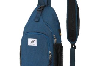 SKYSPER Sling Bag RFID Crossbody Backpack (Blue,Medium). Sold by OUTHIKER Direct FBA