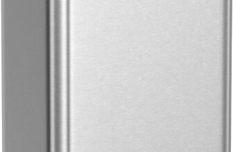 SONGMICS Hanging Kitchen Bin, 2.1-Gallon (8 L) Steel Trash Bin with Lid for Food Waste, Cabinet Door Hanging or Wall-Mounted with Hooks, for Under Sink, Bathrooms, Metallic Silver LTB810E08