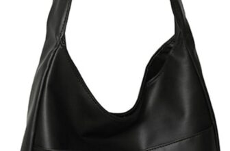SSKHE Vintage Leather Shoulder Bag,Retro Shoulder Bag,Armpit Bag Carry Bag,Vintage Large Capacity with Magnetic Buckle,Hobo Tote Bag