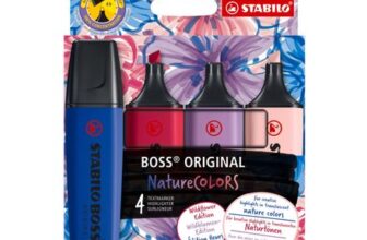 STABILO BOSS ORIGINAL NatureCOLORS Wildflower Highlighter Set of 4