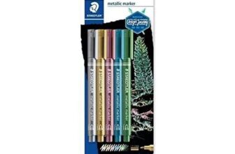 STAEDTLER 8323-S BK5 Metallic Markers – Assorted Colours (Pack of 5)