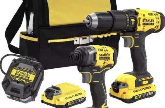 STANLEY FATMAX FatMax V20 Cordless Combi Drill and Impact Driver Set with 2 Batteries 1 Battery by Claim