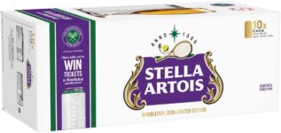 STELLA ARTOIS Premium Lager Beer Can, 440 ml (Pack of 10)
