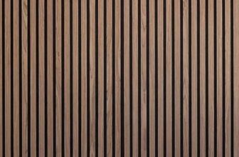 STRIVO Acoustic Slat Panel – 600mm x 2400mm (Walnut / Black Oak / Dark Grey Oak) – Delivery only
