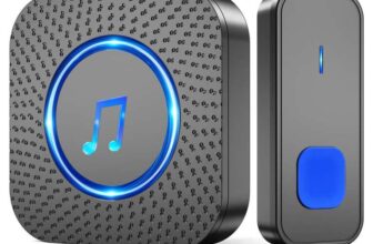SURFOU Wireless Doorbell, 1,300ft Long Range Battery Operated, with 55 Melodies