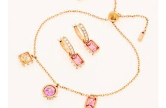 SWAROVSKI Two Piece Rose Gold Plated Chroma Jewellery Set