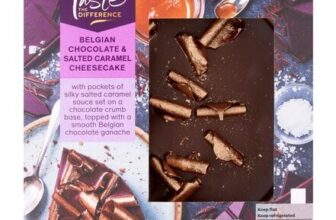 Sainsburys Belgian Chocolate & Salted Caramel Cheesecake, 500g