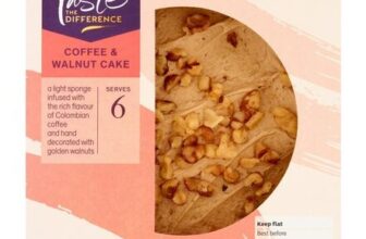 Sainsburys Coffee & Walnut Cake, Taste the Difference 400g