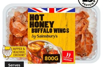 Sainsburys Hot Honey Buffalo Wings 800g – Nectar Price