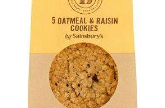 Sainsburys Milk Chocolate / White / Double Chocolate / Oatmeal & Raisin/ Rainbow Cookies 5 Pack – Nectar Price