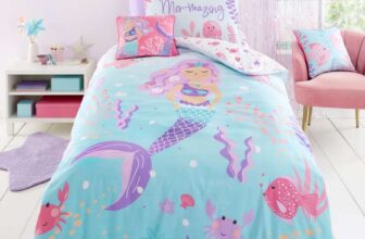Sale on Bedding, Sheets, Curtains, Rollers, etc. e.g. Bedlam Mermaid Vibes Duvet Cover Bedding Set Aqua Single