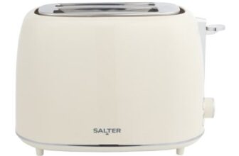 Salter 2 Slice Toaster – Cream