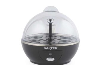 Salter Poach Boil & Pop Egg Cooker 3 in 1 Omelette Maker, Boiled or Poached Eggs, 6-Egg Capacity, 430W