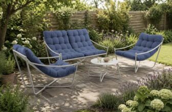 Samba Steel Lounge Set Navy