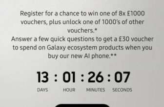 Samsung £30 voucher on new Fold 8 / Flip 8 (expected release) chance to win 8 £1000 vocuhers