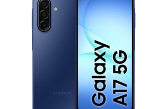 Samsung Galaxy A17 5G, AI Smartphone, Slim 7.5mm Frame, Large Screen, 50MP Camera, 128GB Storage, 4GB Memory, 5000 mAh Battery, Blue,