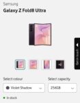 Samsung Galaxy Z FOLD 8 ULTRA – 256GB with trade-in of an eligible phone – £1296 (£600 trade-in bonus)